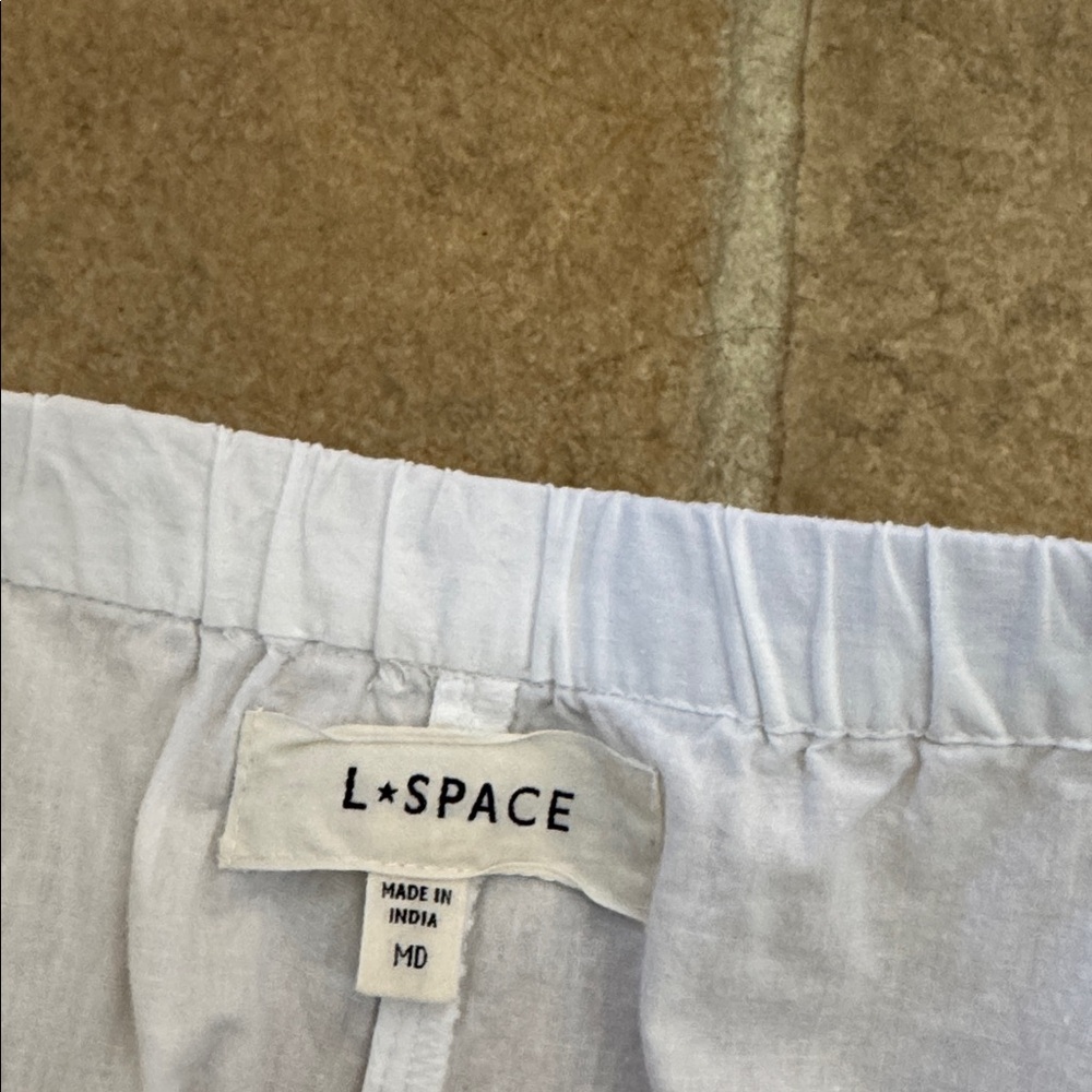 L*Space White Skipper Shorts M - Picture 3 of 4